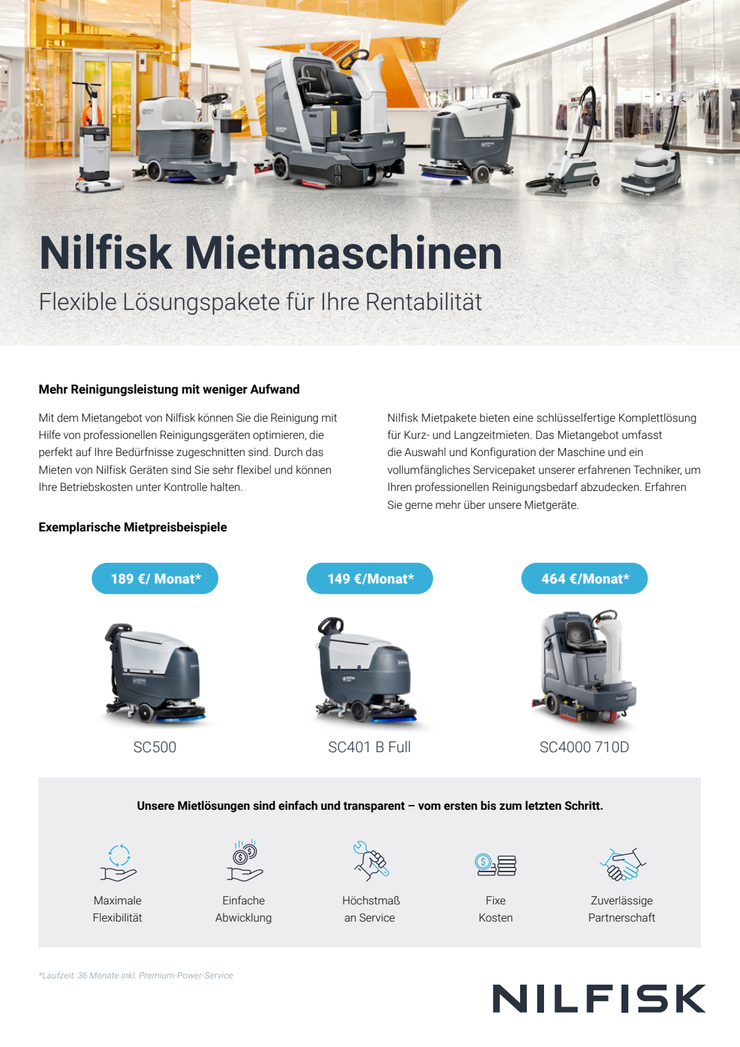 Nilfisk Mietflyer 2024